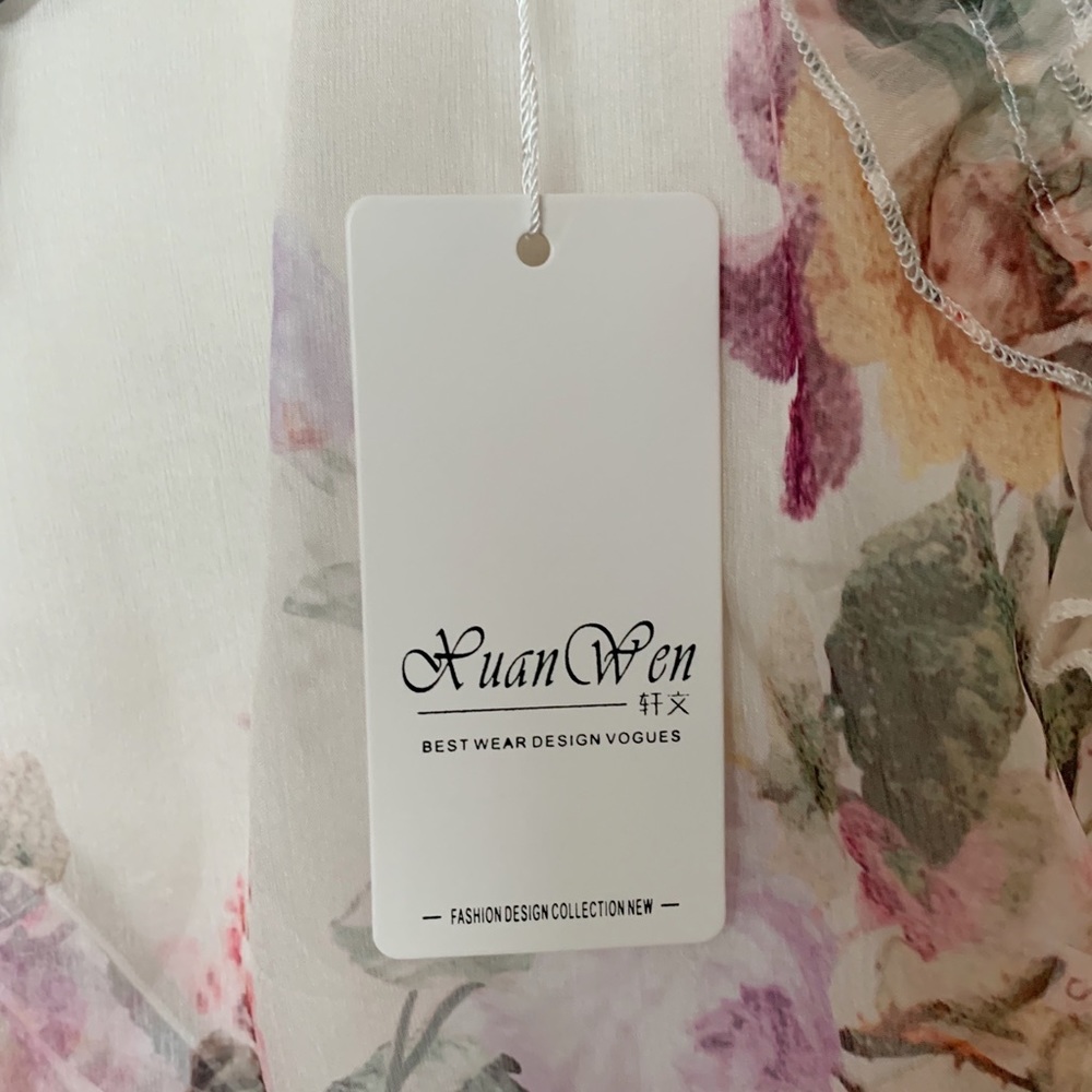 NWT Floral Ruffle Mini Dress - Picture 2 of 9